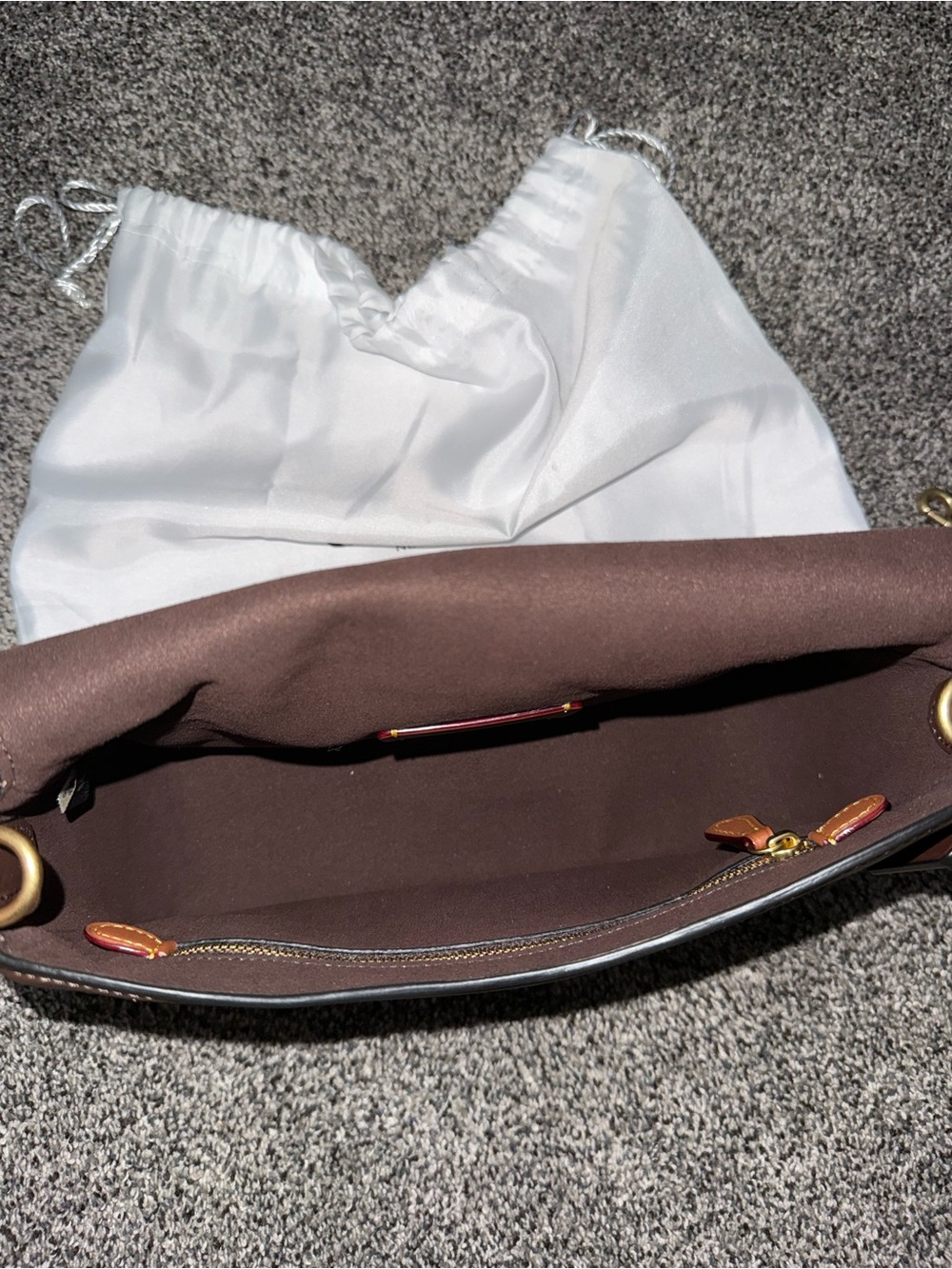 Coach Soft Tabby Shoulder Bag Brass/Maple - Picture 4 of 11